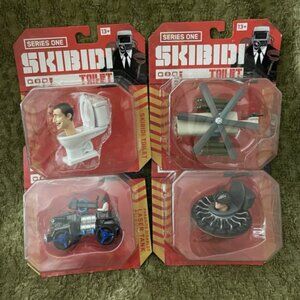 Skibidi Toilet Series 1 Diecast Figure 1:64 Complete Set Of 4 (2025) *RARE